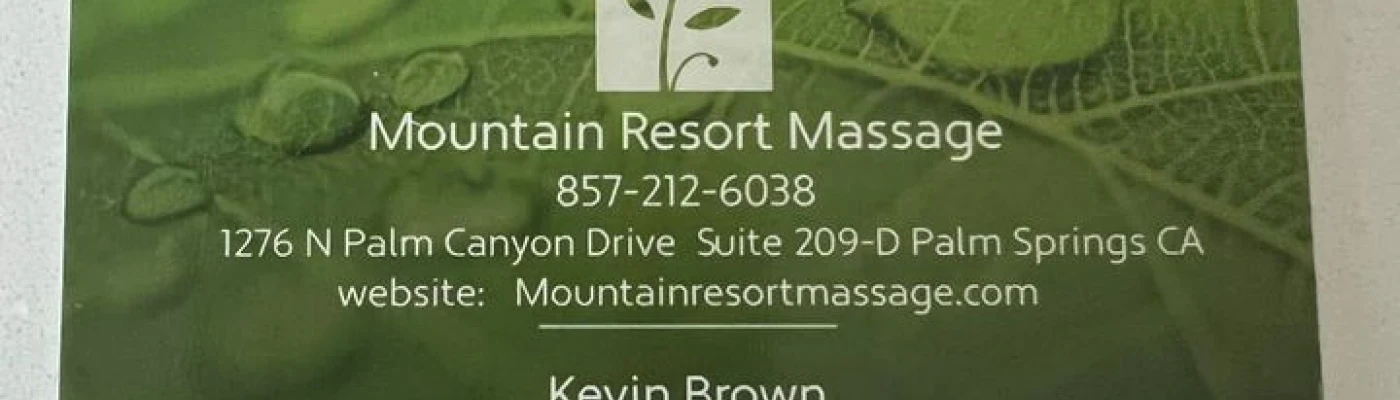 KB Massage — Wellness in Palm Springs