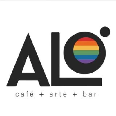 Aló café+arte+bar logo