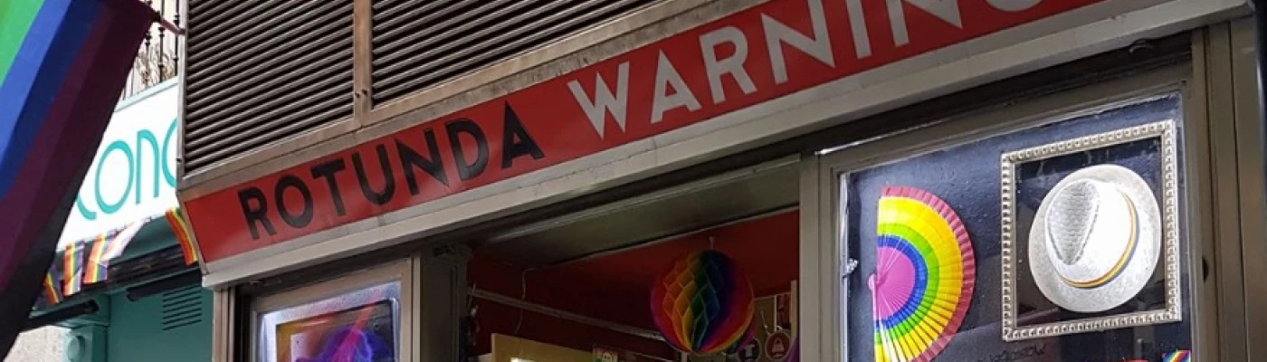 Rotunda Warning — Shopping in Madrid
