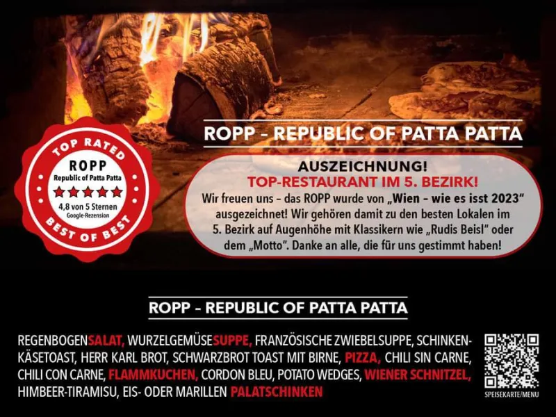 R.O.P.P. - Republic of Patta Patta — Restaurants & Cafés in Vienna