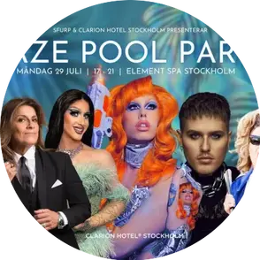 GAZE Pride Pool Party logo