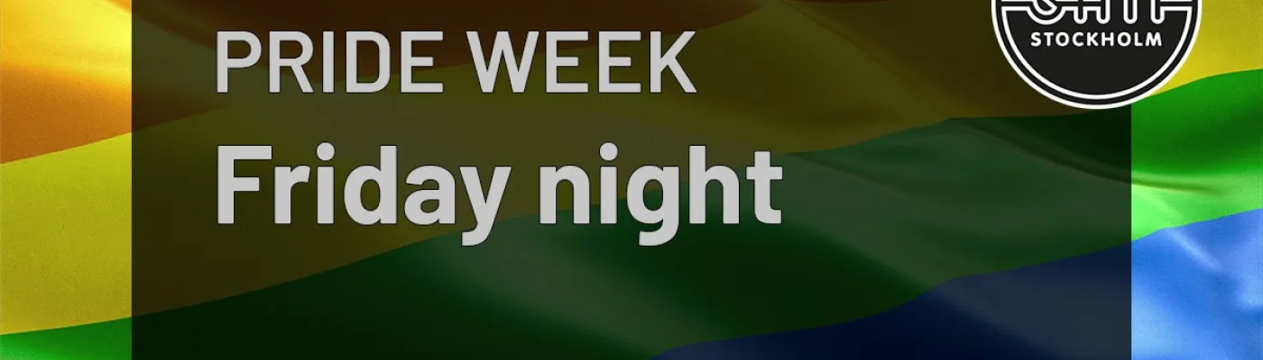 Pride Friday night (DJ) in Stockholm, Sweden