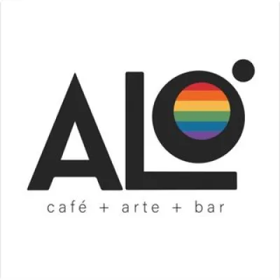 Aló café+arte+bar logo