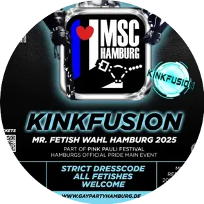 KinkFusion-Party & Election of Mr. Fetish Hamburg 2025 logo