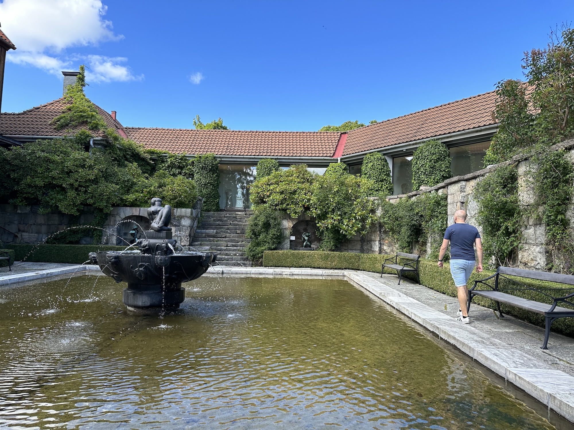 One of the court yards in the open museum